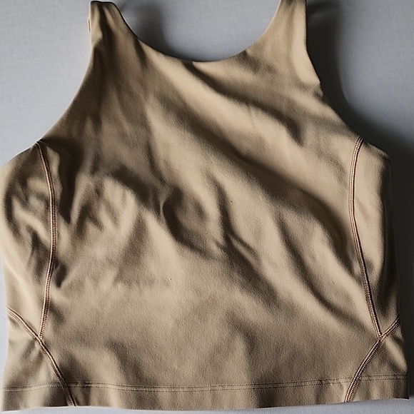 Lululemon Align High Neck Tank Top, Sheer Oak, Size 6 - Picture 4 of 10